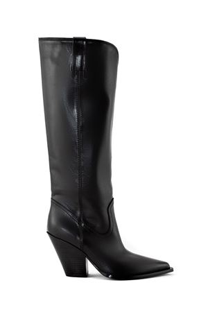 Texan boots in black leather ELENA IACHI | E3998NERO